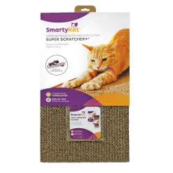 SmartyKat Super Scratcher Wide Corrugate with Catnip For Cats