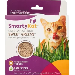 SmartyKat Sweet Greens Organic Oat Grass Grow Kit For Cats