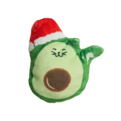SnugArooz Avocato with Santa Hat w/ Catnip Cat Toy