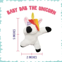 Snugarooz Baby Dab the Unicorn Trendy Plush Dog Toy (6.5