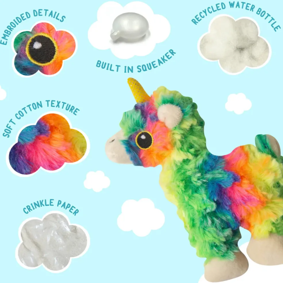 Snugarooz Baby Momma the Llama Plush Dog Toy (6")