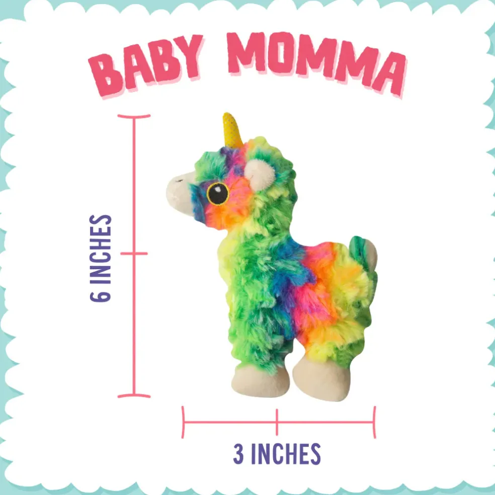 Snugarooz Baby Momma the Llama Plush Dog Toy (6")