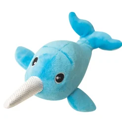 Snugarooz Baby Nikki the Narwhal Crinkle & Squeaker Plush Dog Toy (7