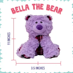 Snugarooz Bella the Bear Tough & Durable Soft Squeaky for Chewers Dog Toy