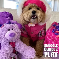 Snugarooz Bella the Bear Tough & Durable Soft Squeaky for Chewers Dog Toy