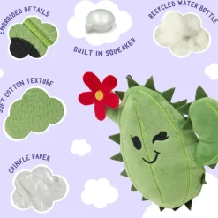 Snugarooz Chloe the Cactus Plush Dog Toy