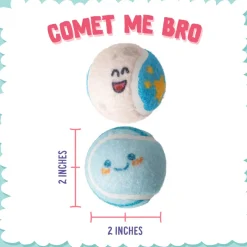 Snugarooz Comet Me - Bro Squeaky Tennis Balls -Blue (2 pack)