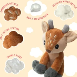 Snugarooz Dixie the Deer Plush Dog Toy