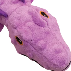 Snugarooz Ellie the Gator Purple Crinkle & Squeak Plush Dog Toy - (12
