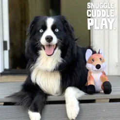 Snugarooz Fitz the Fox Durable Plush Crinkle & Squeaker Dog Toy