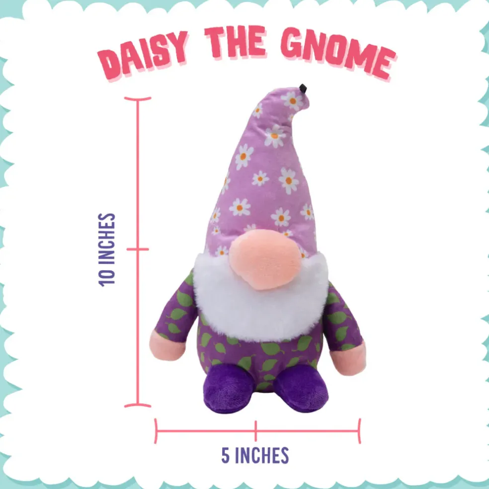 Snugarooz Gnome Crinkle & Squeak Plush Dog Toy