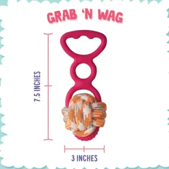 Snugarooz Grab N' Wag Rope Dog Toy, assorted colors