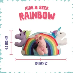 Snugarooz Hide & Seek Plush Rainbow Toys For Dogs