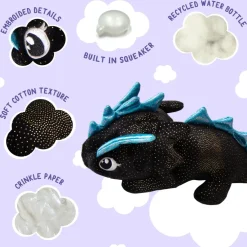 Snugarooz Ice the Dragon Plush Dog Toy