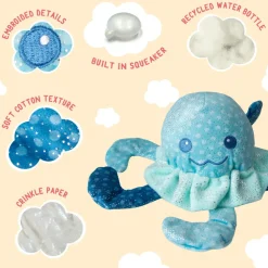 SnugArooz Jelly The Fish Plush Squeaker & Crinkle Dog Toy