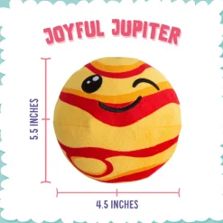 Snugarooz Joyful Jupiter 2-in-1 Durable Plush Dog Toy