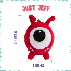 Snugarooz Just Jeff the Monster 2-in-1 Plush with Hidden Ball Dog Toy