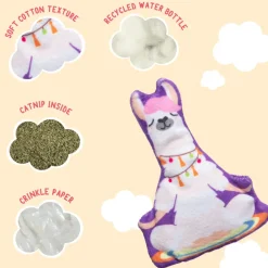 Snugarooz Kitty Llamaste with Catnip Cat Toy