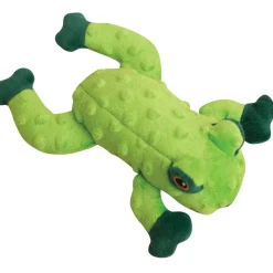 Snugarooz Lilly the Frog Green Durable Plush Dog Toy (10")