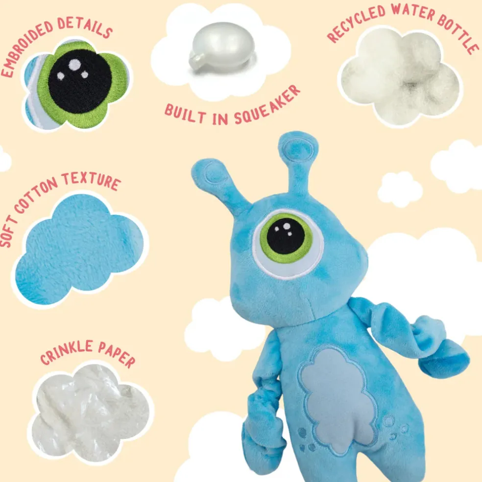 Snugarooz Luna Plush Dog Toy (Aliens)