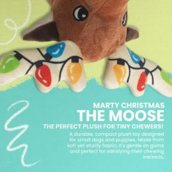 SnugArooz Marty Christmas Crinkle & Squeak Dog Toy