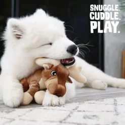 Snugarooz Marty the Moose Squeakers Crinkle Soft Plush Dog Toy (8