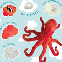 Snugarooz Olivia the Octopus Soft Durable Plush Dog Toy (11
