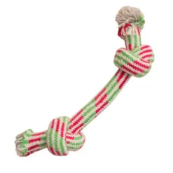 SnugArooz Puppy Fun Rope Dog Toy, Assorted Colors, 7"