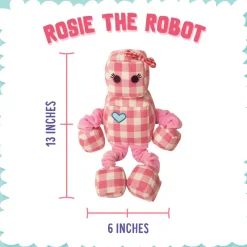 Snugarooz Rosie the Robot Durable Plush Dog Toy (13