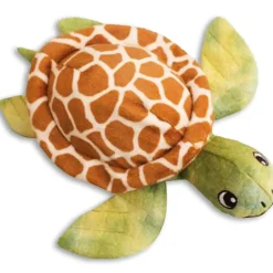 Snugarooz Shelldon the Turtle Green Dog Crinkle & Squeak Toy (10")