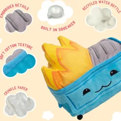 Snugarooz Small Dumpster Fire Plush Dog Toy