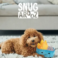 Snugarooz Small Dumpster Fire Plush Dog Toy