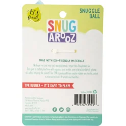 Snugarooz Snuggle Ball Chew Dog Toy -Yellow (8.5")