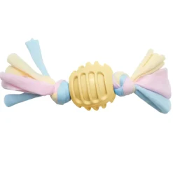 Snugarooz Snuggle Ball Chew Dog Toy -Yellow (8.5