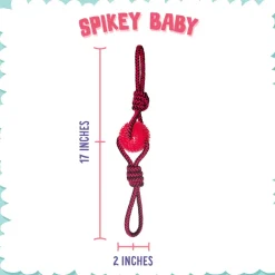 Snugarooz Spikey Baby Dog Tug & Fetch Toy (19