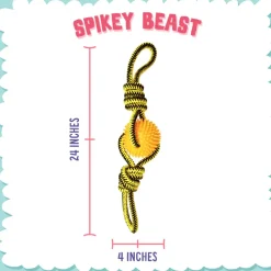 Snugarooz Spikey Beast Dog Rope Toy - Assorted Colors (24