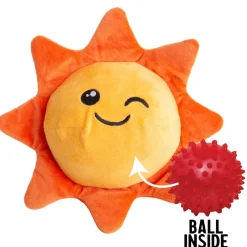 Snugarooz Sweet Sunshine 2-in-1 Plush Dog Toy with Hidden Ball