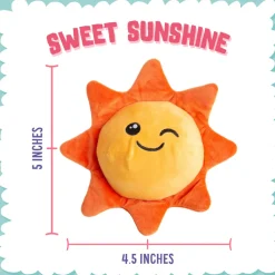 Snugarooz Sweet Sunshine 2-in-1 Plush Dog Toy with Hidden Ball