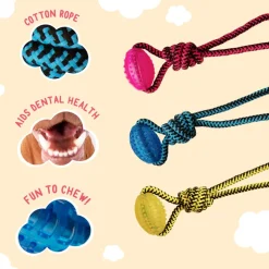 Snugarooz Tug Buddy Dog Toy -Assorted Colors (18