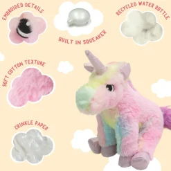 Snugarooz Tye Unicorn Plush Dog Toy (11