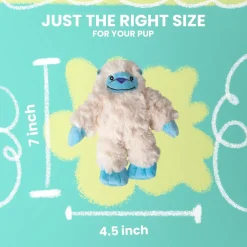 Snugarooz Yeti Squeaker and Crinkle Plush Dog Toy