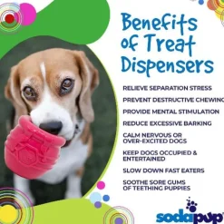 SodaPup Honey Pot Pup-X Durable Rubber Treat Dispenser Toy