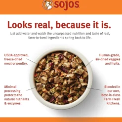 Sojos Complete Beef Recipe Freeze-Dried Adult Food For Dogs