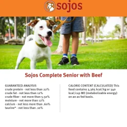 Sojos Complete Beef Recipe Freeze-Dried Adult Food For Dogs