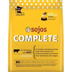 Sojos Complete Beef Recipe Freeze-Dried Adult Food For Dogs