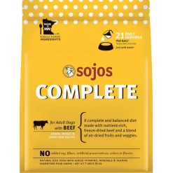 Sojos Complete Beef Recipe Freeze-Dried Adult Food For Dogs