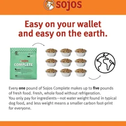 Sojos Complete Chicken Recipe Freeze-Dried Adult Dog Food, 7 lb