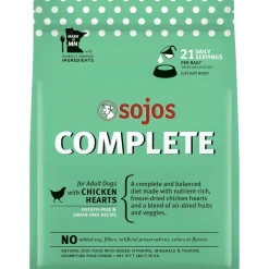 Sojos Complete Chicken Recipe Freeze-Dried Adult Dog Food, 7 lb