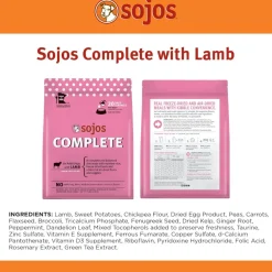 Sojos Complete Lamb Recipe Freeze-Dried Adult Food For Dogs, 7 lb