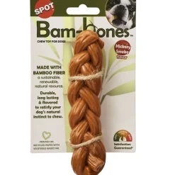Spot Bam-Bones Braided Stick Chew Toy for Dogs Hickory Smoke Flavor